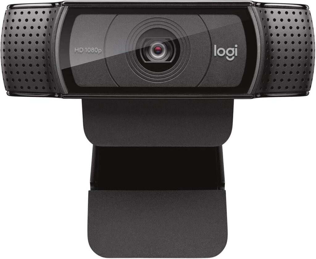 Logitech C920e / C920 HD Webcam, Full HD 1080p Video Calling and Recording, Dual Stereo Audio, Stream Gaming - Black