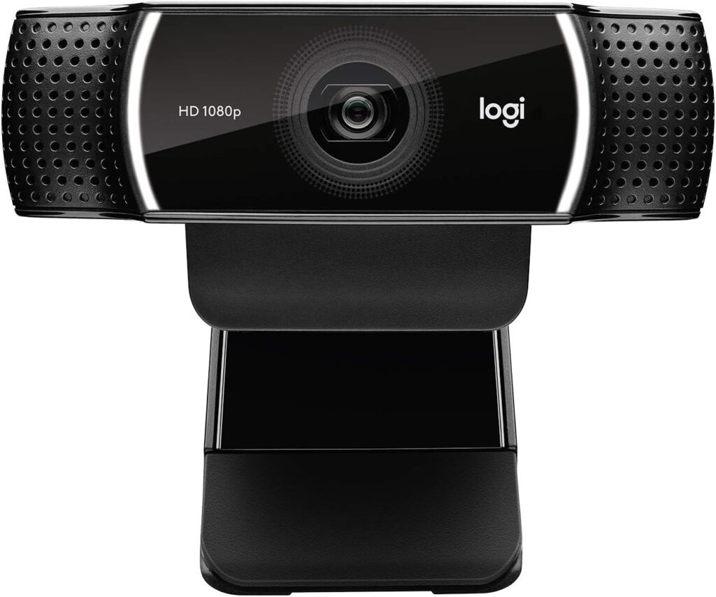 Logitech C922x Pro Stream Webcam – Full 1080p HD Camera, Black